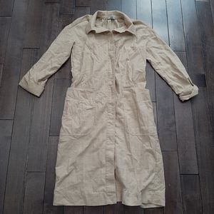 COS Wool Blend Button Up Shirt Dress Tunic